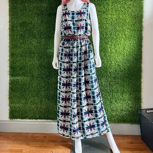 One Clothing Silky Tribal Racerback Maxi Dress